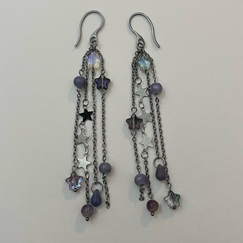 stainless steel clutter charm star dangles